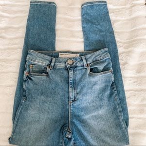 ASOS High Waisted Light Wash Skinny Jean